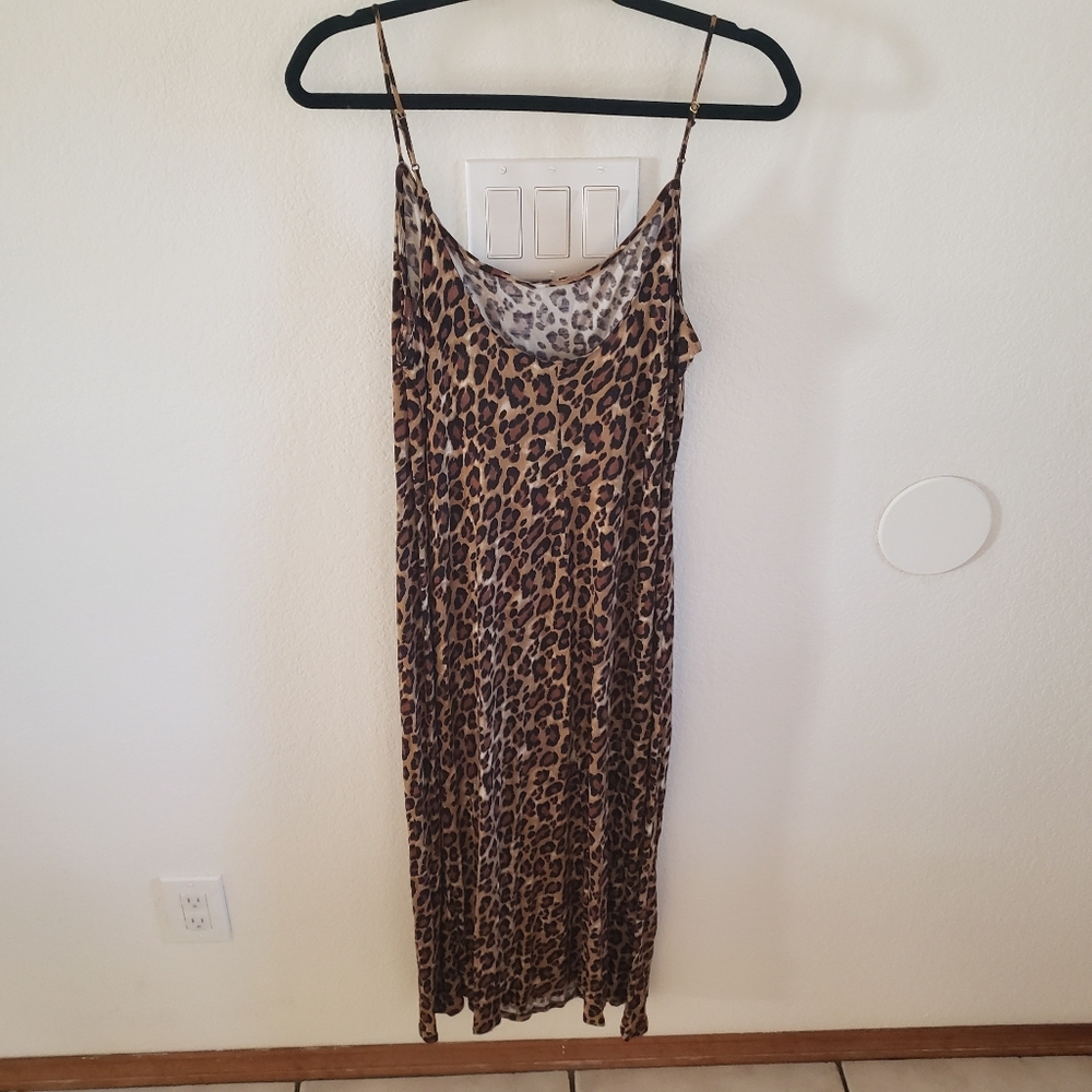 Natori Leopard Print Maxi Dress Medium - Picture 5 of 7